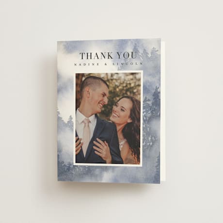 Folded Wedding Thank You Cards