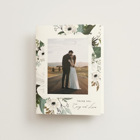 Folded Wedding Thank You Cards