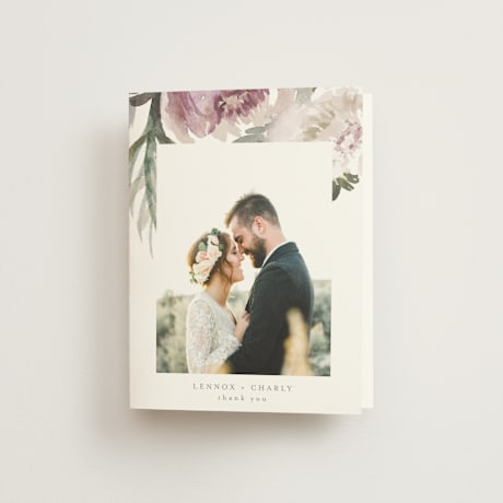 Folded Wedding Thank You Cards