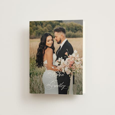 Folded Wedding Thank You Cards