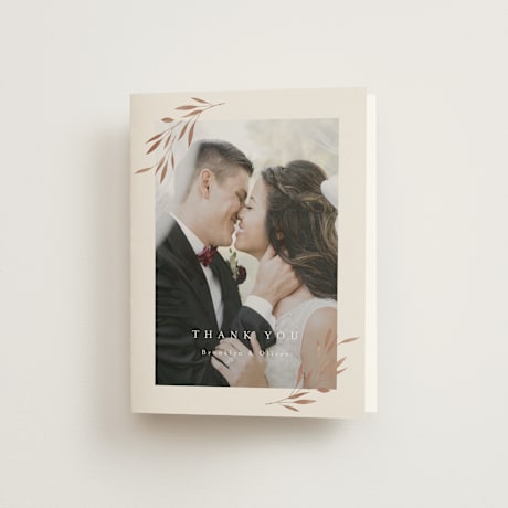 Folded Wedding Thank You Cards
