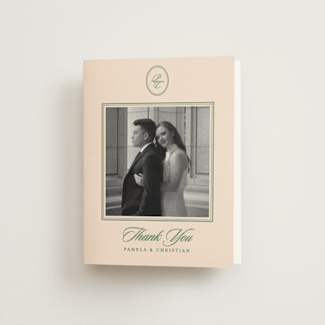 Folded Wedding Thank You Cards
