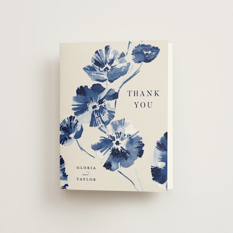 Folded Wedding Thank You Cards