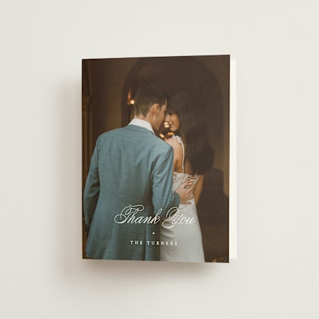 Folded Wedding Thank You Cards