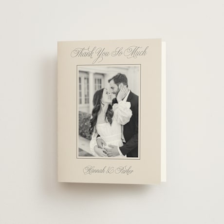 Folded Wedding Thank You Cards