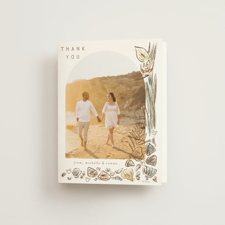 Folded Wedding Thank You Cards