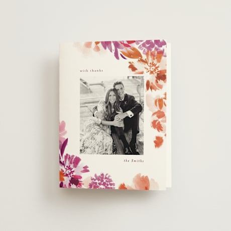 Folded Wedding Thank You Cards