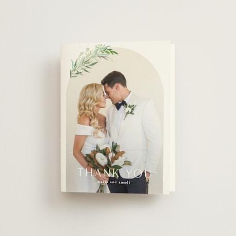 Folded Wedding Thank You Cards