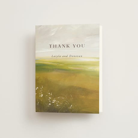 Folded Wedding Thank You Cards
