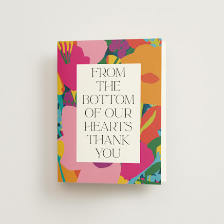 Folded Wedding Thank You Cards