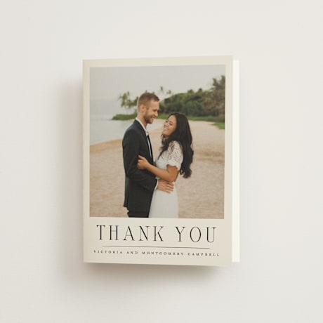 Folded Wedding Thank You Cards