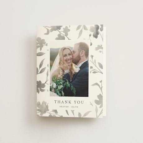 Folded Wedding Thank You Cards