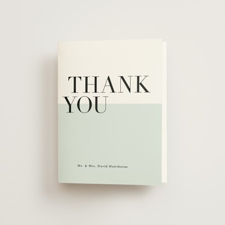 Folded Wedding Thank You Cards