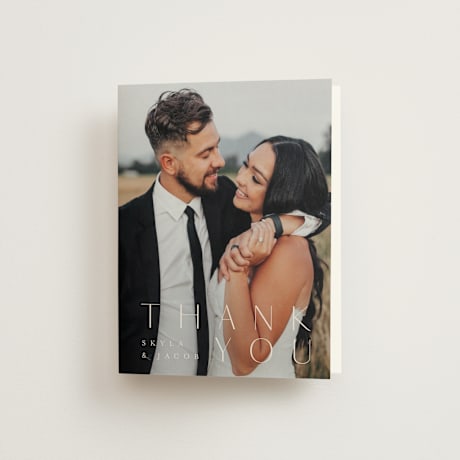 Folded Wedding Thank You Cards