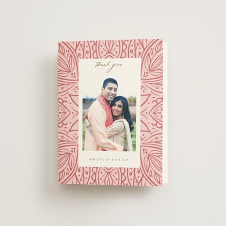 Folded Wedding Thank You Cards