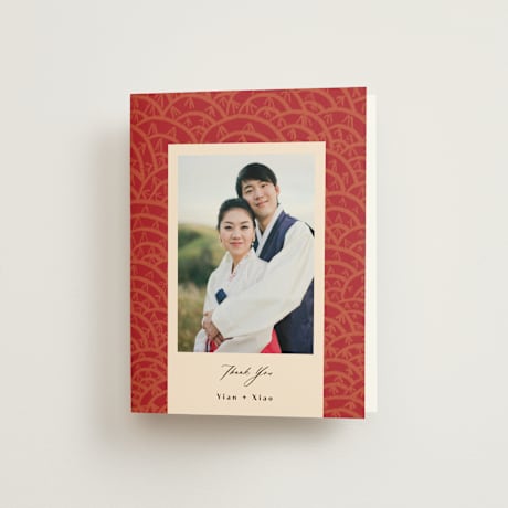 Folded Wedding Thank You Cards