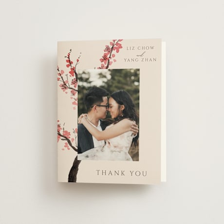 Folded Wedding Thank You Cards