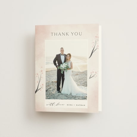 Folded Wedding Thank You Cards