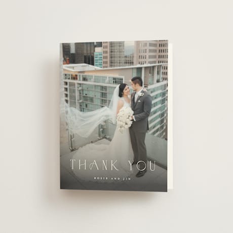 Folded Wedding Thank You Cards