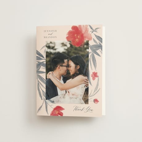 Folded Wedding Thank You Cards