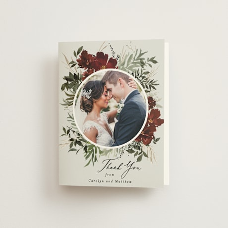 Folded Wedding Thank You Cards