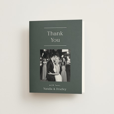Folded Wedding Thank You Cards
