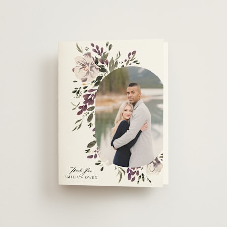 Folded Wedding Thank You Cards