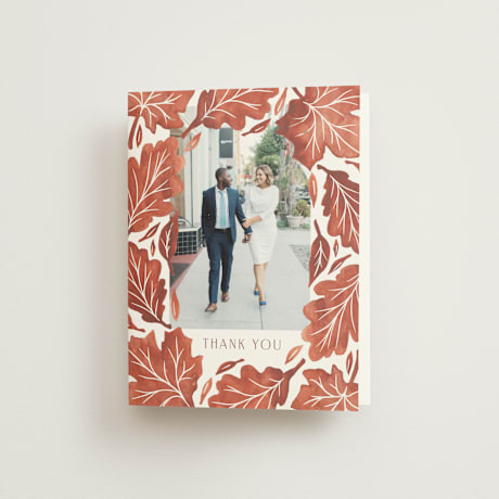 Folded Wedding Thank You Cards