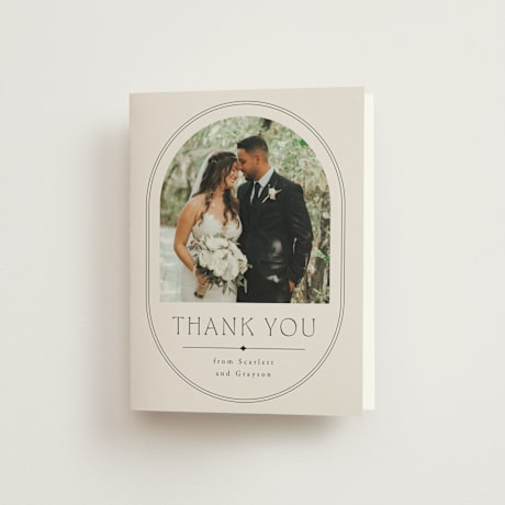 Folded Wedding Thank You Cards