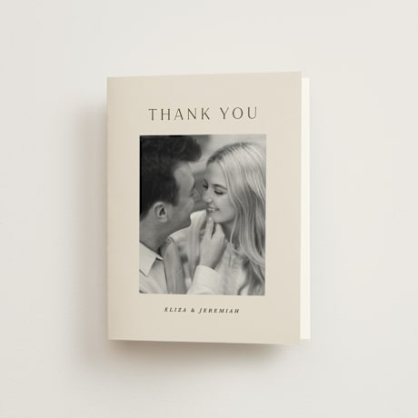 Folded Wedding Thank You Cards