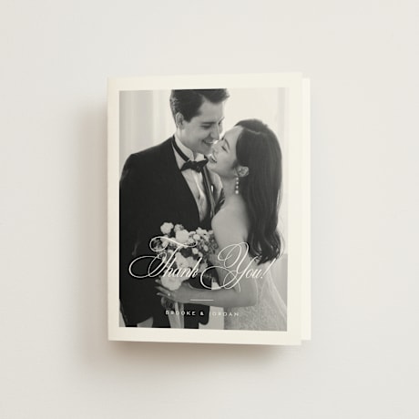 Folded Wedding Thank You Cards