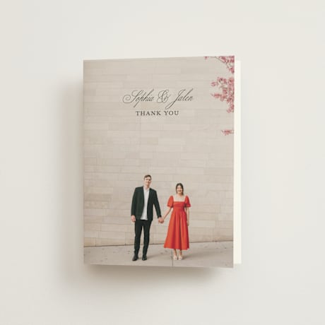 Folded Wedding Thank You Cards