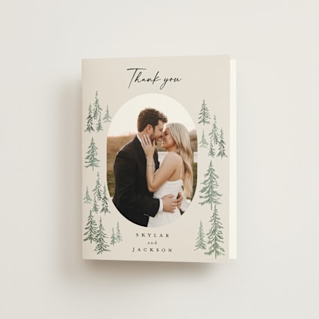 Folded Wedding Thank You Cards