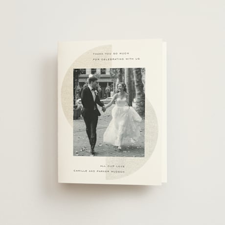 Folded Wedding Thank You Cards