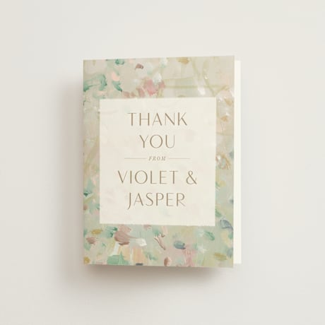 Folded Wedding Thank You Cards