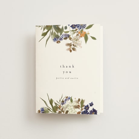 Folded Wedding Thank You Cards