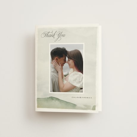 Folded Wedding Thank You Cards
