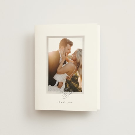 Folded Wedding Thank You Cards