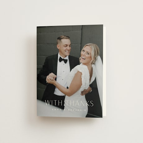 Folded Wedding Thank You Cards