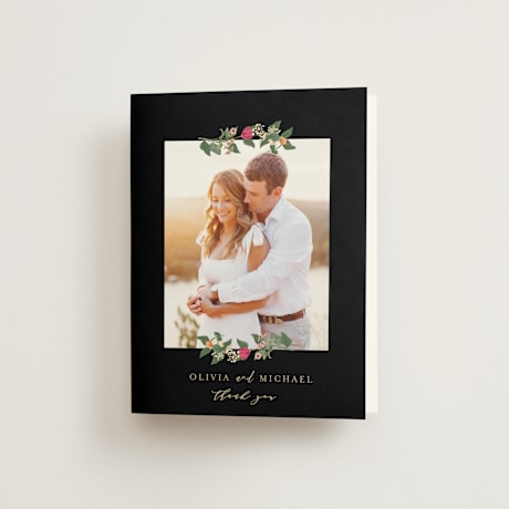 Folded Wedding Thank You Cards