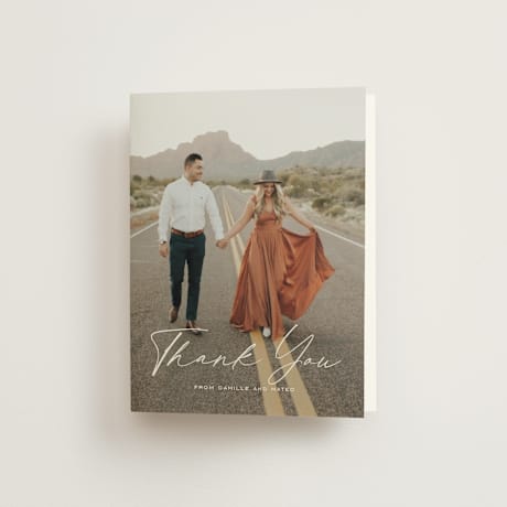 Folded Wedding Thank You Cards