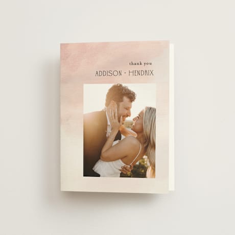 Folded Wedding Thank You Cards