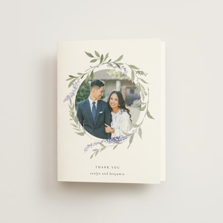 Folded Wedding Thank You Cards