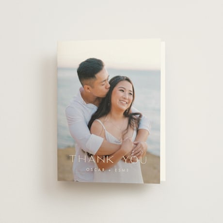 Folded Wedding Thank You Cards