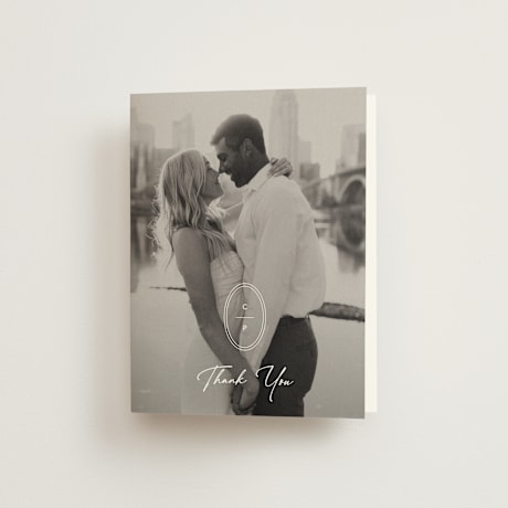 Folded Wedding Thank You Cards
