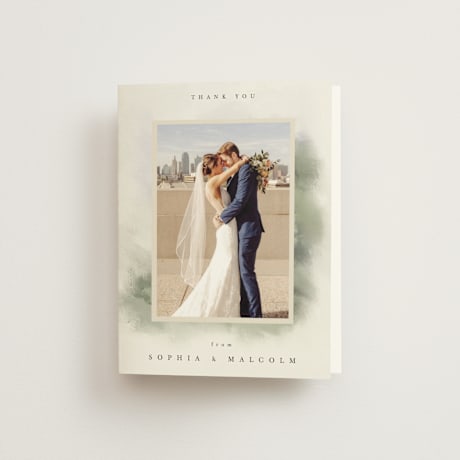 Folded Wedding Thank You Cards