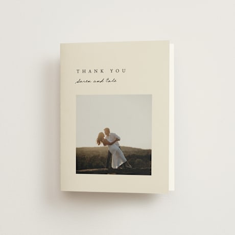 Folded Wedding Thank You Cards