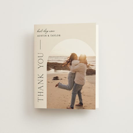 Folded Wedding Thank You Cards