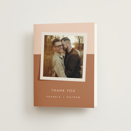 Folded Wedding Thank You Cards