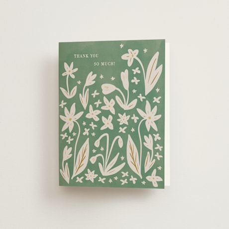 Folded Wedding Thank You Cards